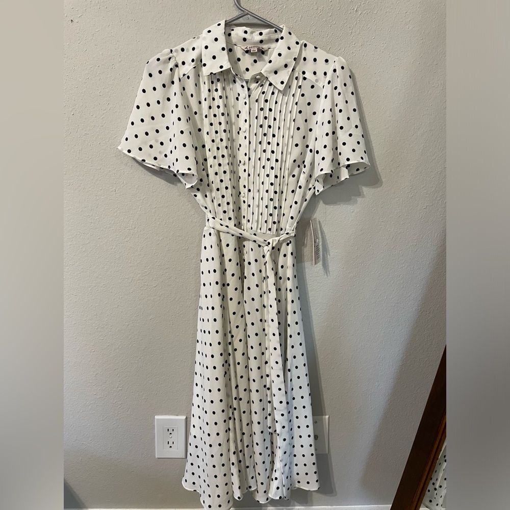 Polka Dot Midi Dress